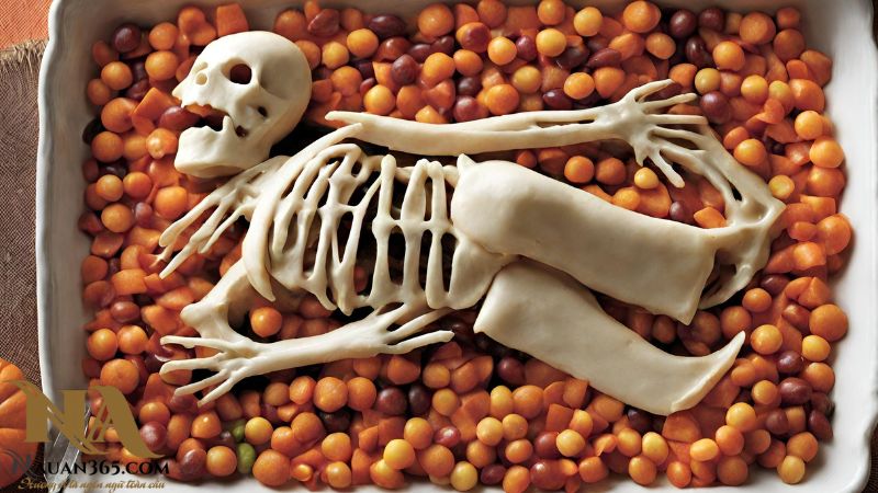 Ý tưởng trang trí món ăn Halloween với hình dạng cái chết