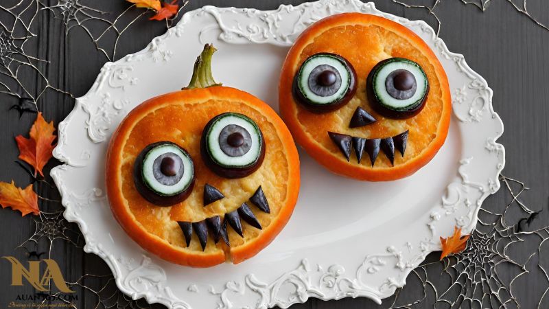 Ý tưởng trang trí món ăn Halloween hình con mắt ma quái