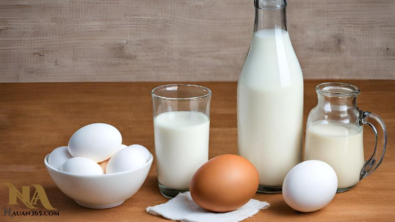 Sữa và trứng - Nguyên liệu cơ bản trong căn bếp của chúng ta